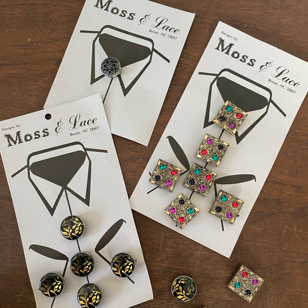Vintage Button Covers Square Dancing Style 3 unused sets plus a few extra